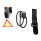 Mini Stop LED Bicicleta Semnalizare TRIUNGI Incarcare USB Mini Stop LED Bicicleta Semnalizare TRIUNGI Incarcare USB
