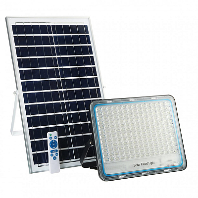 Proiector ALB Solar cu telecomanda 400W 75 LED cu LUPA