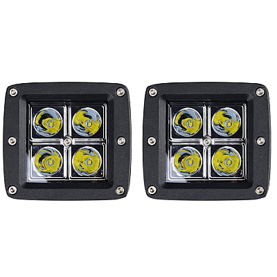Proiector Offroad CREED, LED, 16W, 4LED, Patrat