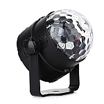 Proiector Rotativ La Priza, LED RGB, 3 Lumini