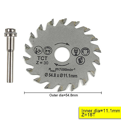 SET 3 Disc Lemn sau plastic  cu Tija 6mm