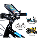 Suport husa telefon pentru bicicleta LX-01 rezistent apa si socuri touchscreen 360* rotativ negru XL