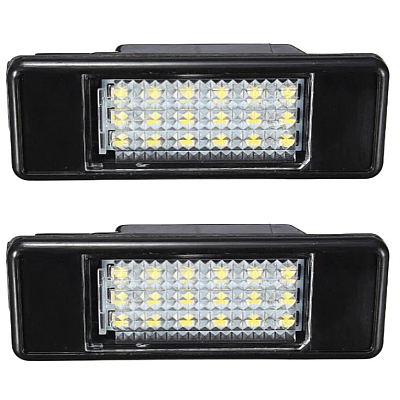 Set 2 x lampi numar LED Citroen C2 C3 C4 C5 C6 C8 Set 2 x lampi numar LED Citroen C2 C3 C4 C5 C6 C8