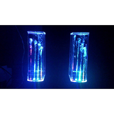 Set 2 Boxe multimedia cu efecte luminoase - Dancing water speakers