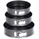 Set 3 tavi de tort cu dimensiuni diferite si fund detasabil 22-24-26 Set 3 tavi de tort cu dimensiuni diferite si fund detasabil 22-24-26