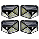 Set 4 Lampi ULTRA 100 LED Solare cu senzor de miscare si lumina 3 moduri ILUMINARE 