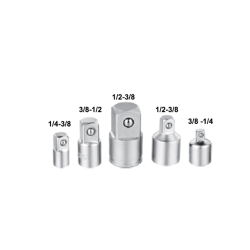 Set 5 Adaptoare CROMATE 1/2  1/4  3/4  3/8  Set 5 Adaptoare CROMATE 1/2  1/4  3/4  3/8