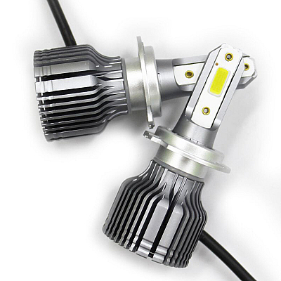 Set de 2 Lampi T3 H7 LED Auto cu o faza temperatura 6500K putere 36W