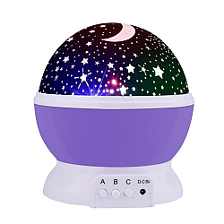 Star Master MOV GLOB 360 Lampa de Veghe cu Proiector Rotativ Stele 