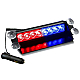 Stroboscop LED auto parbriz COB rosu albastru
