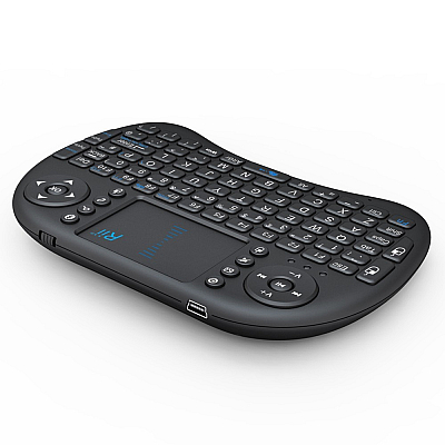 Tastatura Mini I8 Touchpad, Neagra