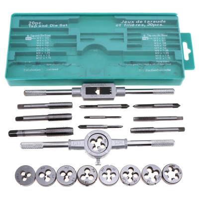 Trusa 20 filiere M3-M12 si tarozi 3-12mm Trusa 20 filiere M3-M12 si tarozi 3-12mm