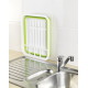 Uscator pliabil VERDE pentru vase si cu suport pentru tacamuri Uscator pliabil VERDE pentru vase si cu suport pentru tacamuri