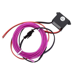 Banda Neon MOV 12V AUTO Droser Putere 5w FIR Led 2 metri