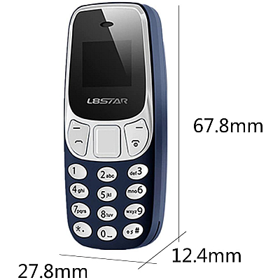 Mini Telefon BM-10 ALBASTRAU Dual Sim Radio Fm Bluetooth 