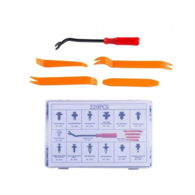 Cleme de Fixare Universale Plastic - Cutie 229PCS