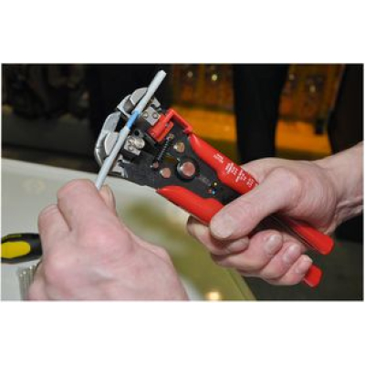 Cleste automat pentru dezizolat si taiat cabluri maner GALBEN