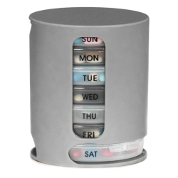 Cutie GRI PILL PRO distribuitor pentru medicamente pe zile 