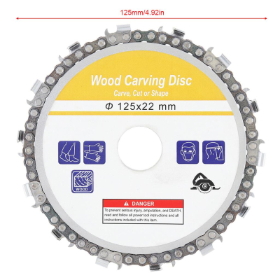 Disc Flex 125x22mm cu Lant pentru Lemn Disc Flex 125x22mm cu Lant pentru Lemn