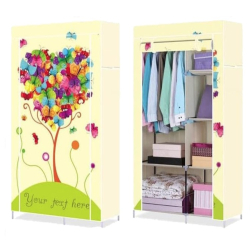 Dulap FR-105QJ HAINE Textil 2 compartimente BEJ