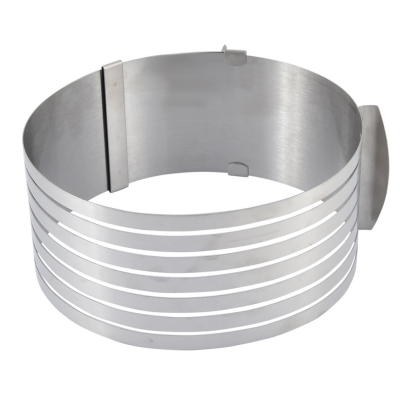 Formă de tort rotundă din Inox reglabilă (24-30cm)