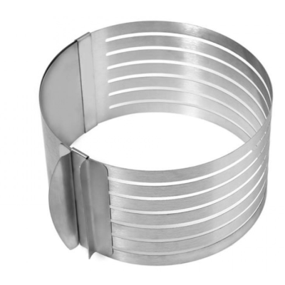 Formă de tort rotundă din Inox reglabilă (24-30cm)