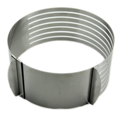 Formă de tort rotundă din Inox reglabilă (24-30cm)