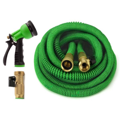 Furtun extensibil pentru gradina SUPER HOSE  50 FT = 15 m VERDE