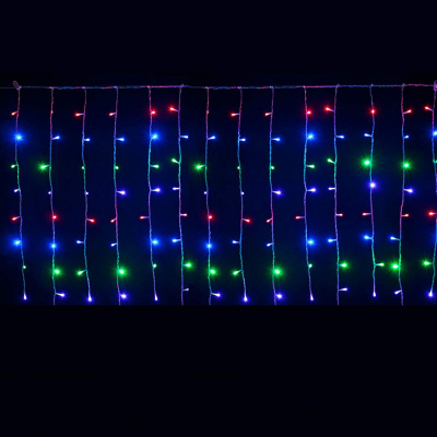 Instalatie 8094 MULTICOLOR 240 LED Perdea 3x3m Exterior Fir Alb Gros