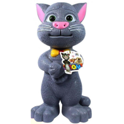 Jucarie Vorbitoare Talking Tom cu Papion GRI Mare Jucarie Vorbitoare Talking Tom cu Papion GRI Mare