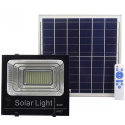 Kit Proiector 60W LED SMD JNI cu Panou Solar Si Telecomanda