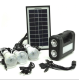 Kit solar GD-Lite 8017 dotat cu dispozitive USB cu 3 becuri LED + acumulator de mare capacitate