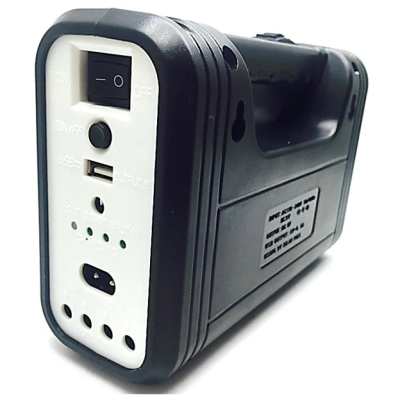 Kit solar GD-Lite 8017 dotat cu dispozitive USB cu 3 becuri LED + acumulator de mare capacitate