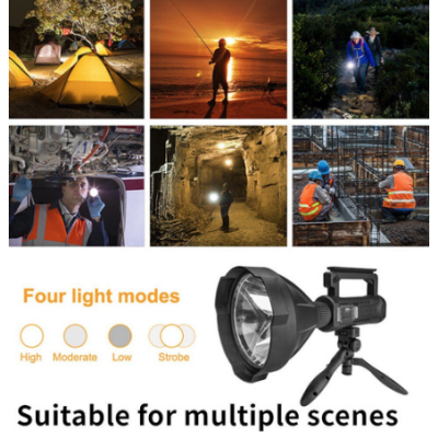 Lanterna de Mana W590 cu TREPIED , Baterie Externa 1000W LED foarte puternic P50