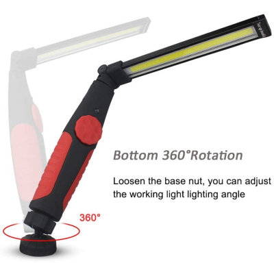 Lanterna mecanicului cu rotire 360 grade baza magnetica intensitate reglabila si incarcare usb RT55