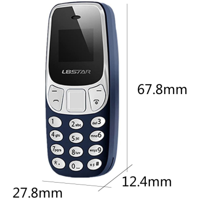 Mini Telefon BM-10 ALBASTRAU Dual Sim Radio Fm Bluetooth