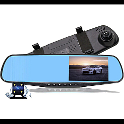 Oglinda Auto cu Camera Fata - Spate Display 4.3" 