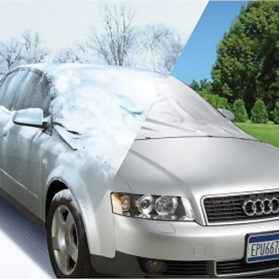 Prelata protectie parbriz cu 2 fete Iarna / Vara 70 x 145 cm