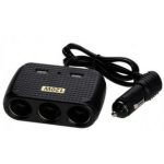Priza auto12V/24V In-Car 1512 cu 5 intrari 120W negru