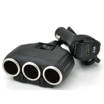 Priza auto 12V/24V Olesson 1634 cu 4 intrari 120W negru