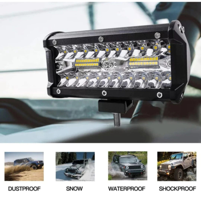 Proiector LED Bar 120W Offroad 16 cm 9600 Lumeni