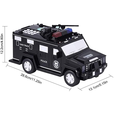 Pusculita Masina Politie Blindata cu PIN si Lumini electronica