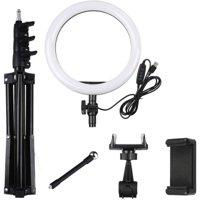 Lampa Ring Light LED 8" Circulara cu Lumina rece / naturala / calda Lampa Ring Light LED 8" Circulara cu Lumina rece / naturala / calda