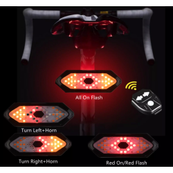 Semnalizare Bicicleta FY-1820 cu Telecomanda Wireless