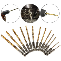 Set 13 Burghie cu cap BIT Prindere Hexagonala Otel 1.5-6.5 mm OFF Set 13 Burghie cu cap BIT Prindere Hexagonala Otel 1.5-6.5 mm OFF