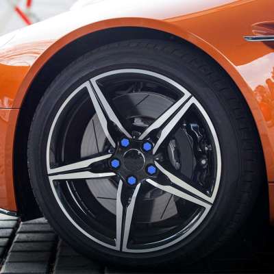 Set 20 capace prezoane 17" ALBASTRE din Silicon pentru jante