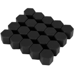 Set 20 capace prezoane 17" NEGRE din Silicon pentru jante