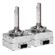 Set 2 becuri Xenon D1R White auto pentru far suport metalic 35W 6000K