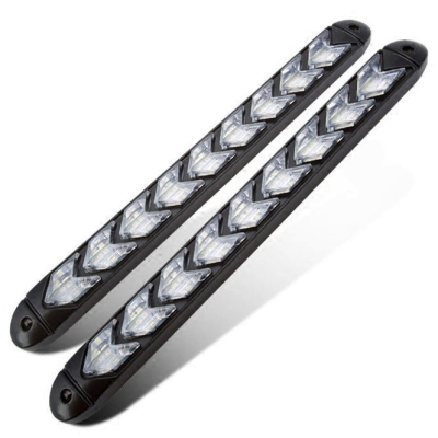 Set 2 Benzi LED SAGEATA DRL 25 cm - 12 module