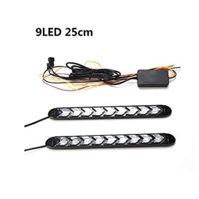 Set 2 Benzi LED SAGEATA DRL 25 cm - 12 module